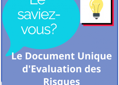 Le saviez-vous? Le D.U.E.R.P